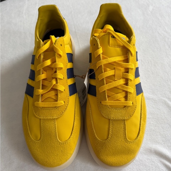 Adidas Men's Yellow and Blue Barreda Sneakers - Size 11.5 - Picture 5 of 7